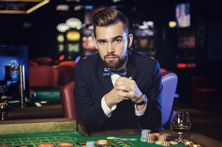 dewacinta live-dealer baccarat table on mobile display